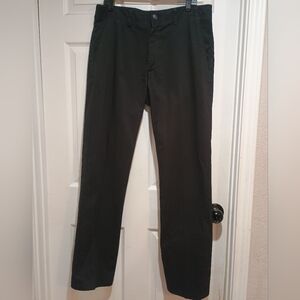 Men's Lee Extreme Comfort Straight Fit Black Pants With Pockets Size 36x34